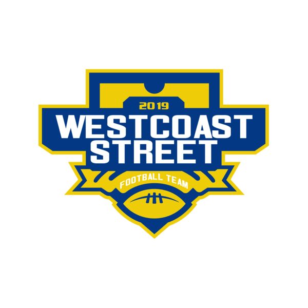 West Coast Street Football League logo template Thumbnail