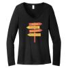 Women's Long Sleeve V Neck Tee Thumbnail